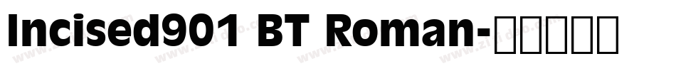 Incised901 BT Roman字体转换